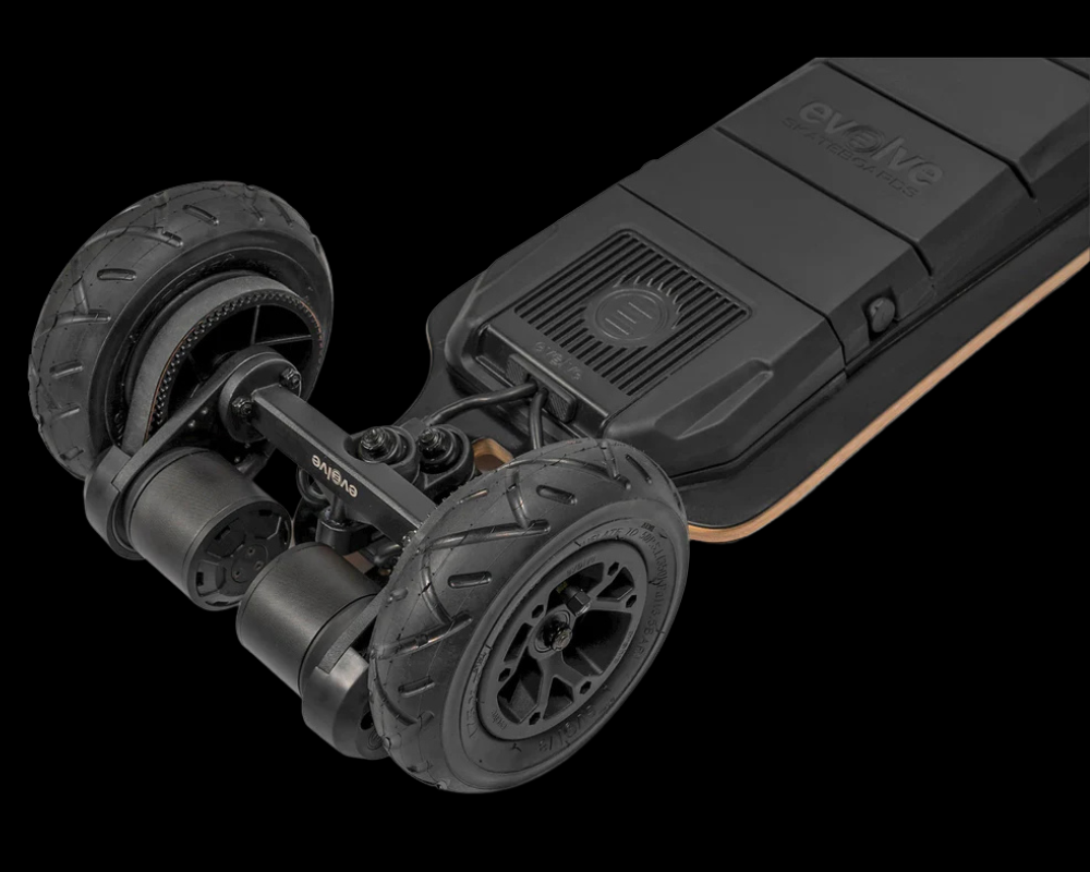 Technische specificaties van de elektrische skateboard Evolve Serie 2 GTR Bamboe